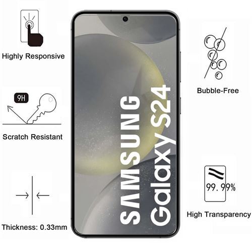 Coque Mat Noir + Verre Trempé Pour Samsung Galaxy S24, S24 PLUS , S24 ULTRA - Photo 10 sur 22