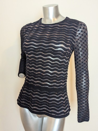 PRÍSTINO Tory Burch Peplum Texturizado Suéter Falda CONJUNTO Talla Pequeña/Mediana Lana - Imagen 6 de 9