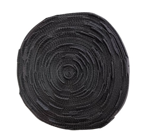 Hook & Loop 25m Reel of Individual Ties Fasteners straps - Black - Picture 3 of 3