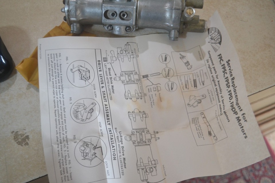 Trico Folberth FPDP 105 Degree Air Pressure Wiper Motor NOS Heavy Duty
