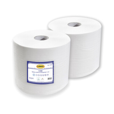 2 Rollen Trocknerpapier 2 Schleier 500 Risse