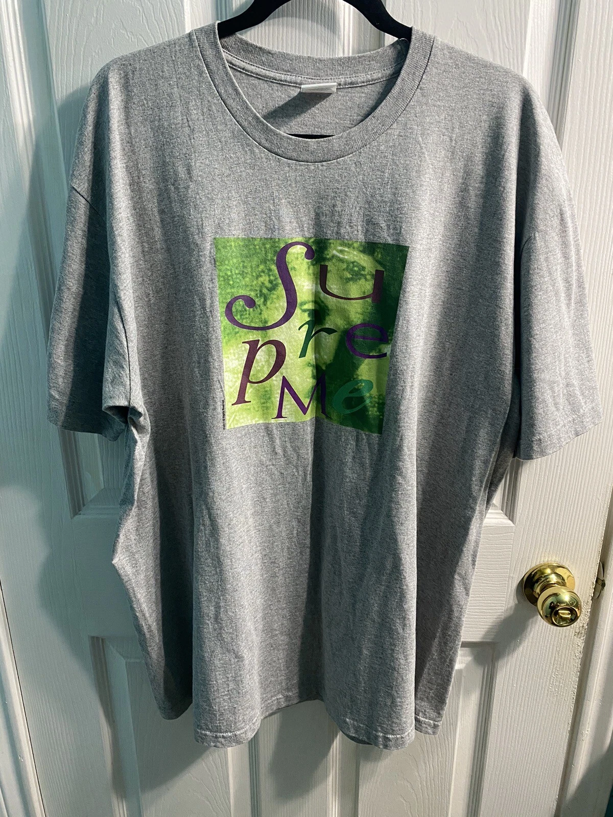 T SHIRT SUPREME FW17 VENUS GRIS BRUYÈRE X LARGE