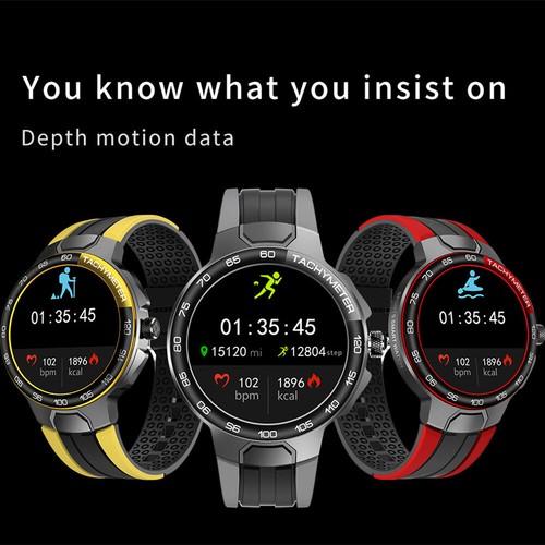 Reloj inteligente para exteriores Bluetooth reloj deportivo correr rastreador de fitness IP68 impermeable - Imagen 9 de 17