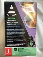 Arteza epoxy Resin Jewelry Making Starter Kit mica Molds Supplies Tools Clear