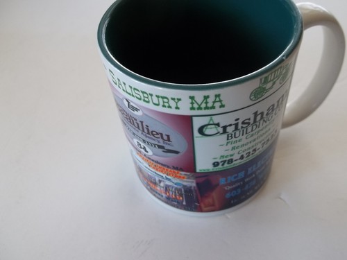 Salisbury & Amesbury MA ADS Coffee Mug Cup CONNIE'S STAGECOACH COTE PLUMBING - Picture 4 of 5