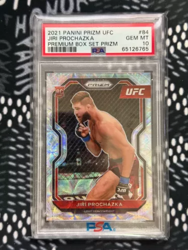 2021 ufc prizm Jiri Prochazka premium box set /99 PSA 10