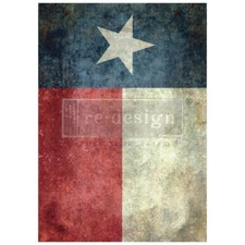 REDESIGN WITH PRIMA A1 DECOUPAGE FIBER – TEXAS FLAG