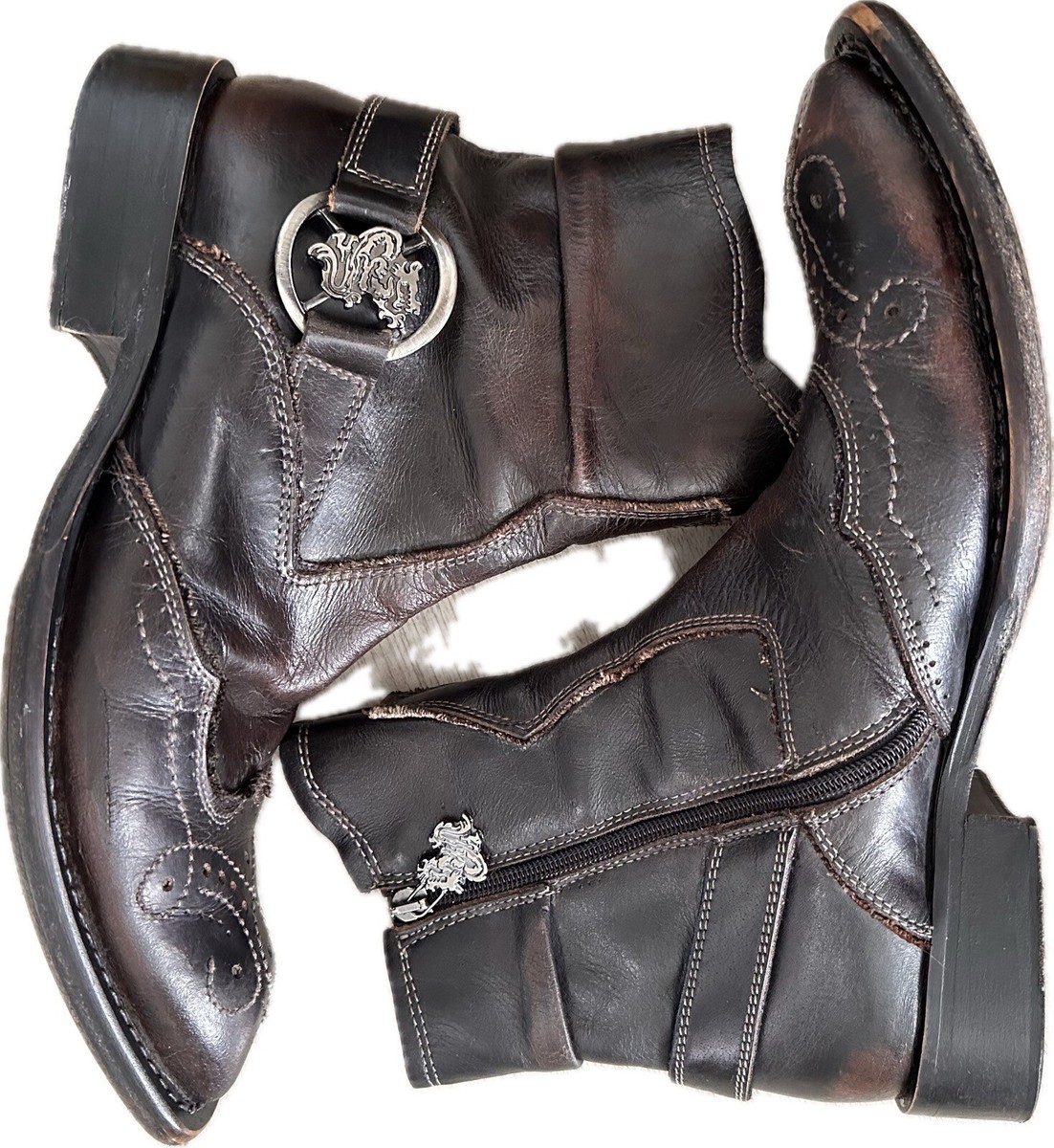 Mens Mark Nason Ankle Boots Sz 7.5 MN67392 Rock Never Dies