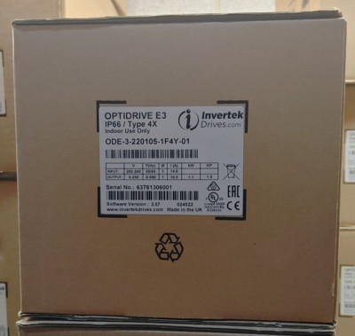 INVERTEK OPTIDRIVE ODE-3-220105-1F4Y-01 240V 1PH 1.5HP NEMA4X WASHDOWN NEW!!