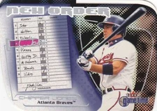 2001 Fleer Game Time New Order #15 Chipper Jones Braves