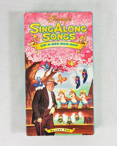 Walt Disney Sing Along Songs Zip A Dee Doo Dah VHS