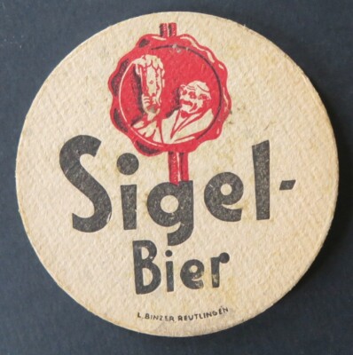 Beer underbock SIGEL BEER Binzer beermat beer deck 24