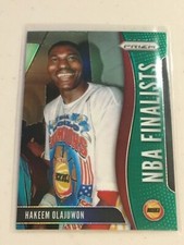 HAKEEM OLAJUWON 2019-20 PRIZM NBA FINALISTS GREEN PRIZM SP #10 ROCKETS