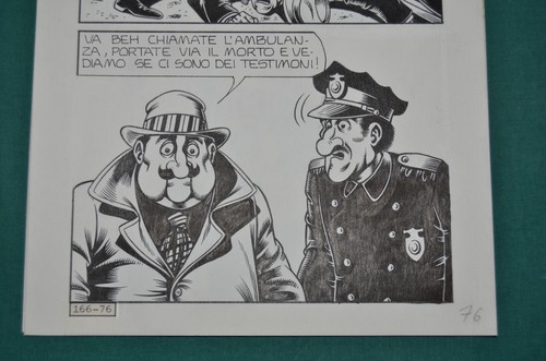 Paolo Piffarerio Original Comic Art Tavola Originale # 76 Alan Ford 166 Corno - Picture 3 of 3