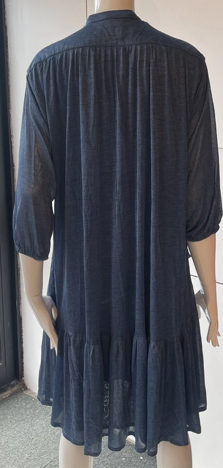 Vestido de té vintage años 70 Radley crepé abotonado pecho talla 10 - 34"/86 cms en muy buena condición Foto 2 de 4