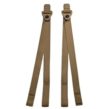 2 Military Coyote Brown MOLLE Assault Field Pack Backpack Lower Shoulder Straps