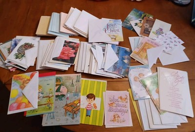 Over 100  Assortrd Cards  Birthday, Get Well, Sympathy - Thinking o You And More