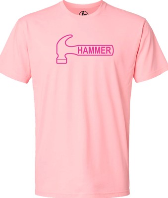 Hammer Bowling Pink Hammer Tee