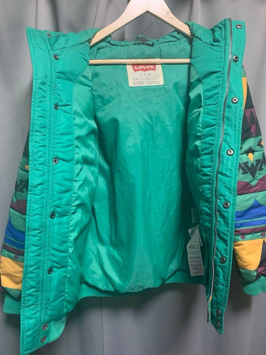 [USED] Levi's Unique Design Down Jacket Multicolo… - image 5