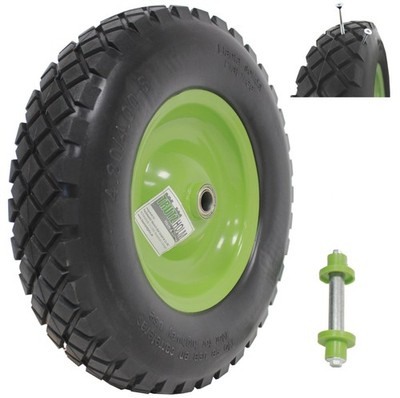 Schubkarrenrad Vollgummi PU 4.80/4.00-8  pannensicher Ersatzrad Schiebkarrenrad