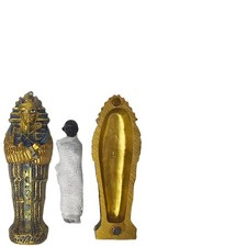 Pharaonen-Sarkophag-Mumie &Auml;gyptisch Sarkophag mit Mumie Antik f&uuml;r Vitrine