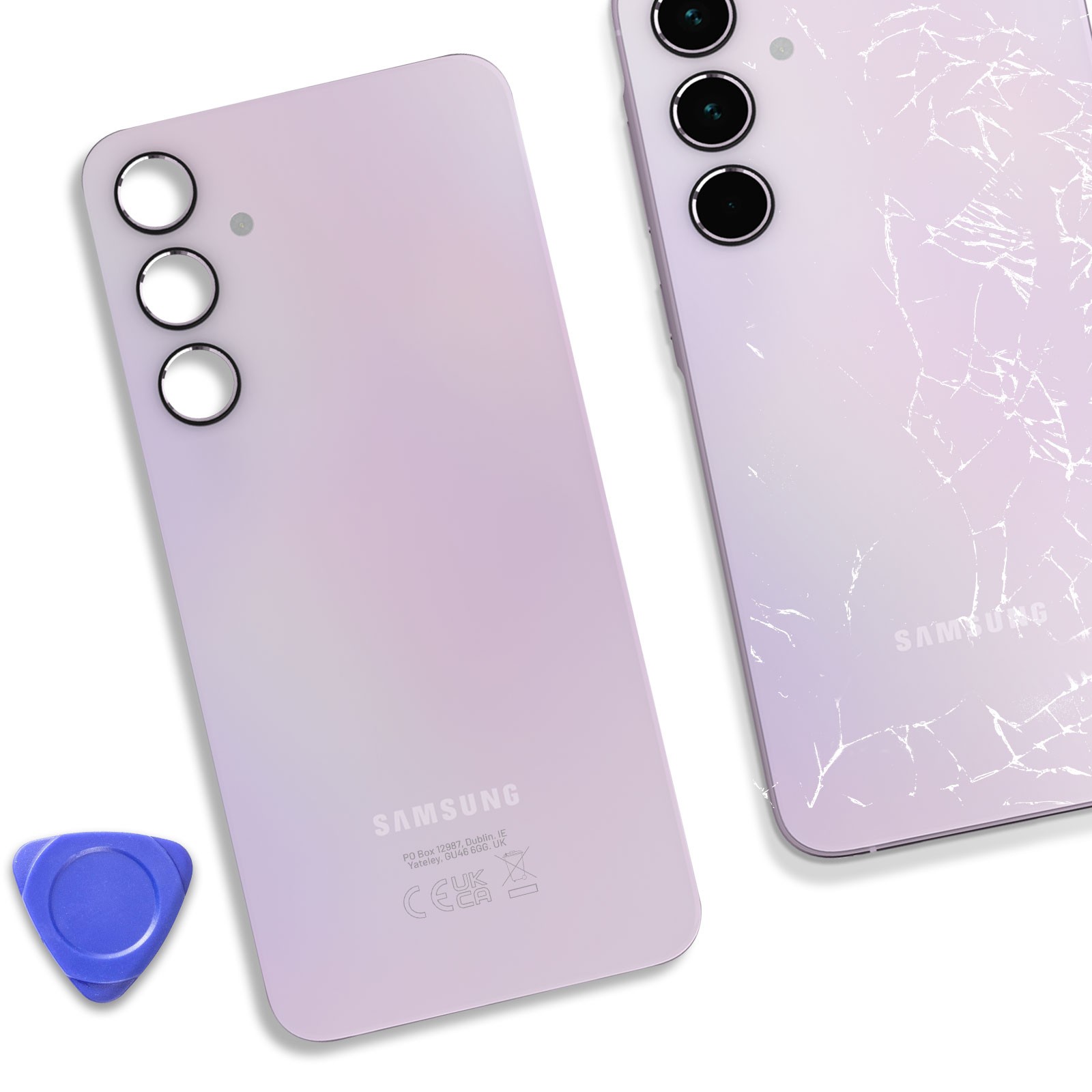 Coque Galaxy A35 Clappio arrière de remplacement violette