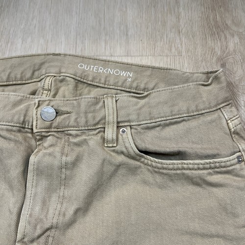 Huckberry Outerknown S.E.A Chino Jeans Men’s 34x34 Beige Organic Cotton Designer - Picture 3 of 10