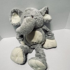 Spark Create Imagine Elephant Gray Plush Rattle Crinkle Squeak Baby Toy