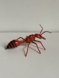 Handmade Hand-painted 2" Fire Ant Insect Figurine Replica Decoration