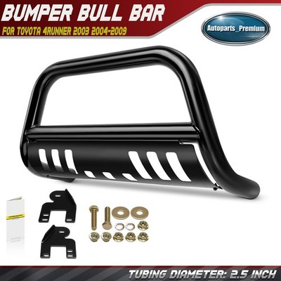 2.5'' Black Bull Bar Bumper Grille Guard with Skid Plate for Toyota 4Runner 03-09
