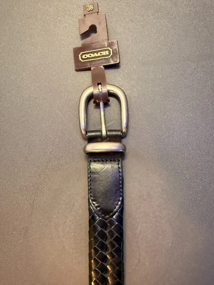 NUEVO Cinturón Coach Unisex Negro Talla 38 FS5922 Foto 2 de 4