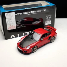 AUTOart 1:18 Porsche GT2 RS 911 Car Model Alloy Metal Car Model