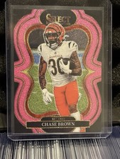 Panini 2025 Select Pink Prizm Suite Level Chase Brown #357 Bengals NFL