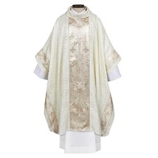 Ivory Chasuble Vestment Chartres Collection Monastic Church Clergy Apparel New