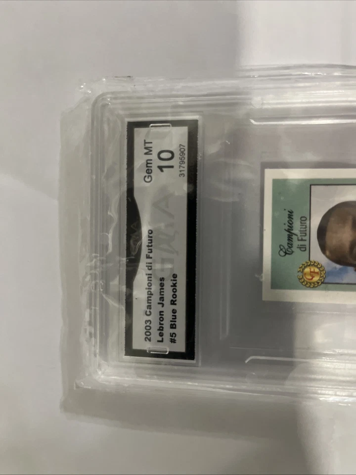 LEBRON JAMES 2003 CAMPIONI DI FUTURO #5 RED PSA 10 GEM MINT ROOKIE - Image 2 of 3