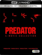 Predator (1987)/Predator 2/Predators (2010)/Predator (2018) (4K UHD) New