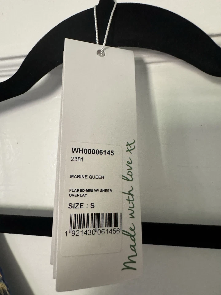 Vestido Camilla Superpuesto Transparente Reina Marina Pequeño Usado Una Vez Con Etiquetas Foto 3 de 4