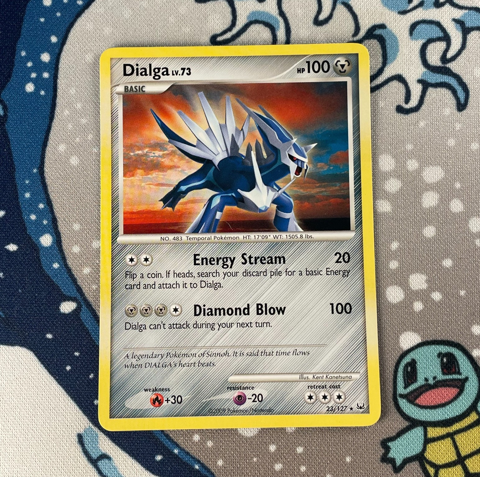 Dialga 23/127 Non Holo Rare Platinum Base Set Pokemon Card 2009 LP