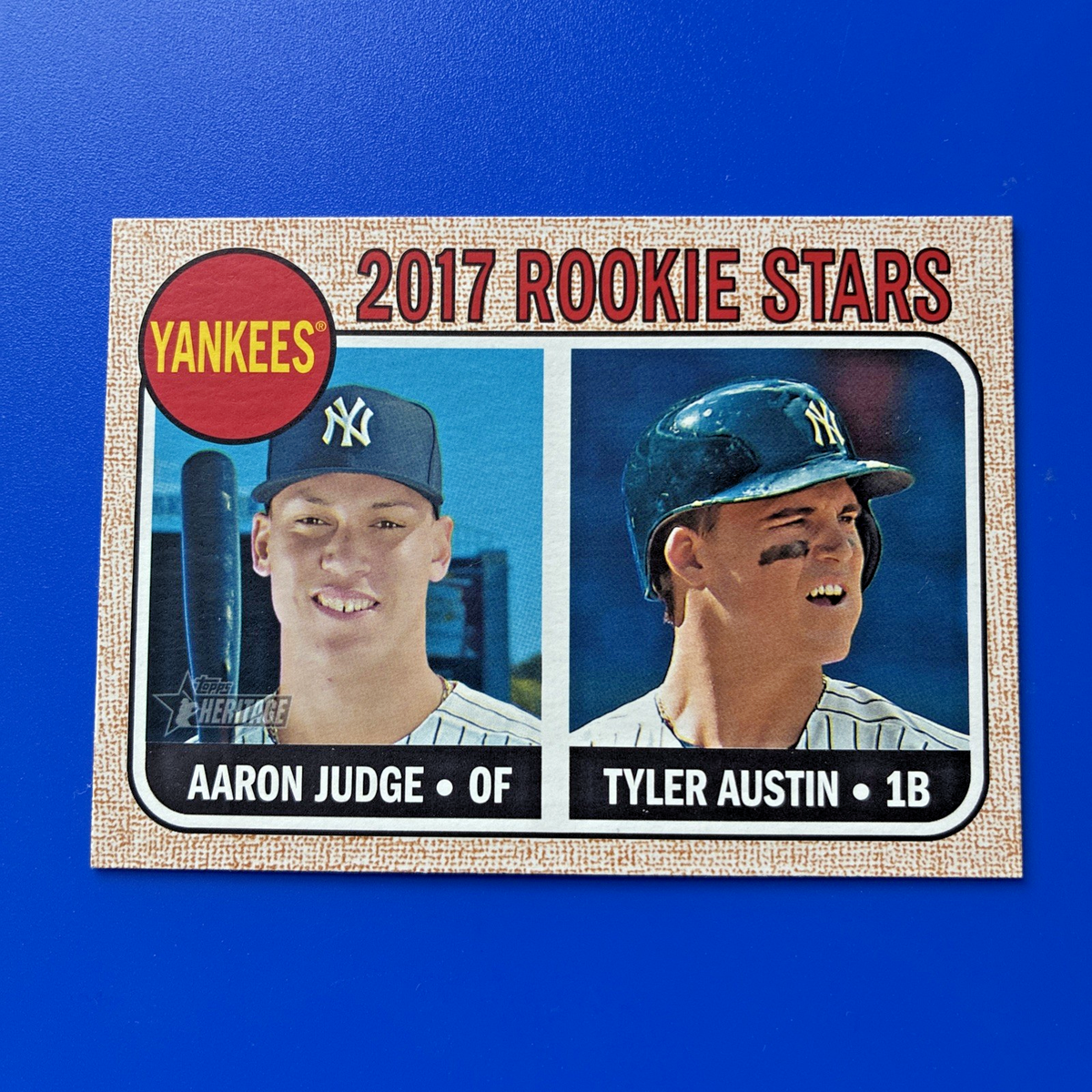 2017 Topps Heritage - Rookie Stars Aaron Judge, Tyler Austin #214 