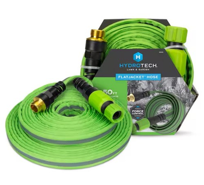 #ad #ad HydroTech FLATJACKET 5 8quot; x 50 ft Flexible Garden Hose. Used Once $21.59