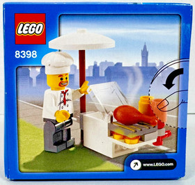 LEGO (8398) City:  BBQ Stand - New Sealed Retired - Chef Food Cart - Modular