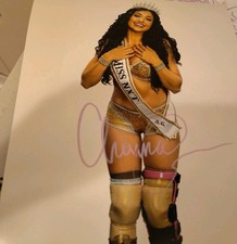 Arianna Grace Signed Sexy 8x10 Queen Nxt Wwe Santino Marella Daughter