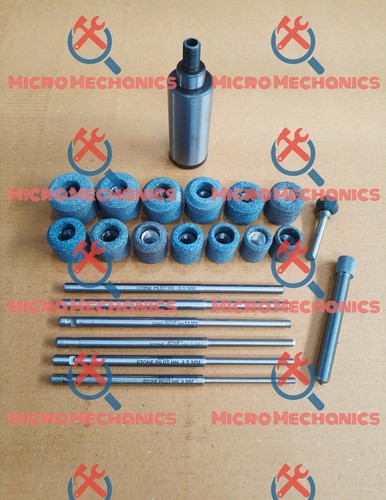 Honda Valve Seat Grinder Stone kit Thread 7/16" + 1x Holder + 6x Pilot + Dresser - Foto 2 di 20
