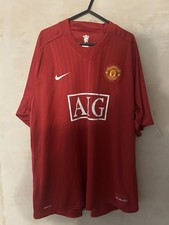 Original Nike Manchester United 2007/2008 Home Shirt Mens XXL