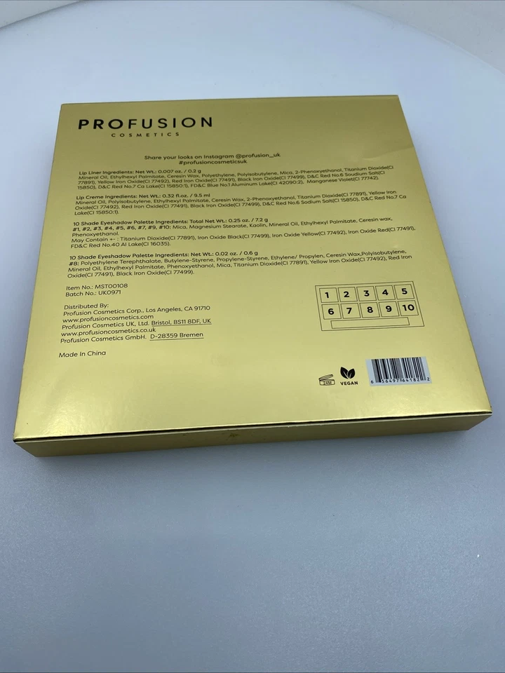 Profusion Cosmetics Star Struck Eyeshadow Palette, Lip Creme & Lip Liner Giftset - Image 4 of 4