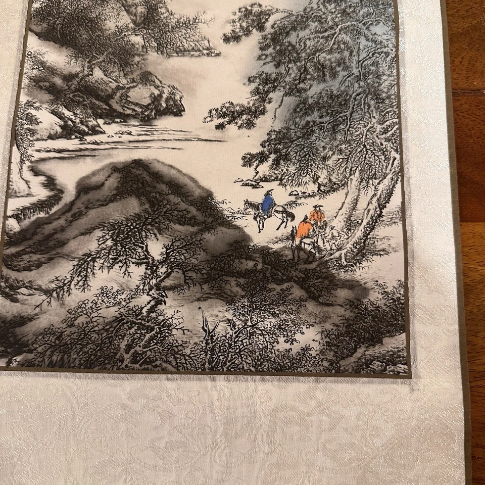 Pintura de paisaje china conocida como “Shan Shui” que se traduce como agua de montaña Foto 2 de 4