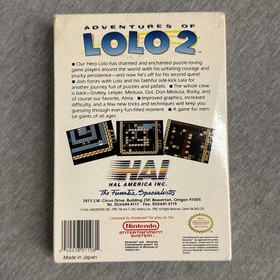 Adventures of Lolo 2 (Nintendo NES, 1990) w/ Box