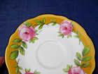 Antique Foley Signed (A. Taylor) Tea Cup & Saucer - Roses & Green Leaves -Lovely — photo 9