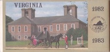 1982-83 Official State Issue Road Map of Virginia