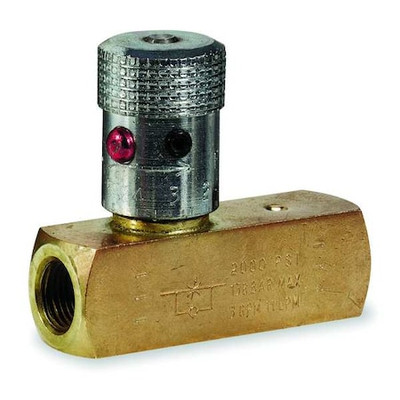 Parker F400s Colorflow Flow Control Valve,Steel,1/4-18,5 Gpm